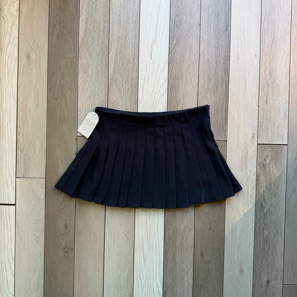 TIC TOC Navy Pleated Skirt